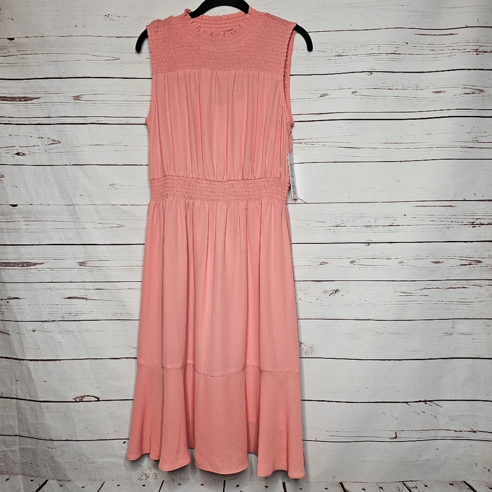 Nanette Lepore Sleeveless Smocked Midi Dress